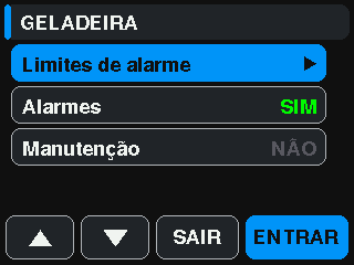 sensor menu